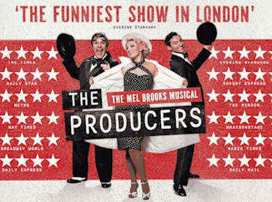 The Producers tickets with two-course pre-theatre dinner