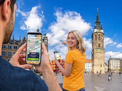 Selbstgeführte digitale Schnitzeljagd in Halle