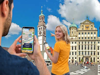 Selbstgeführte digitale Schnitzeljagd in Augsburg