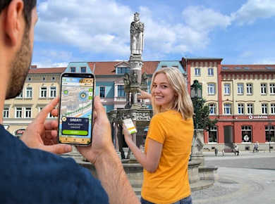 Selbstgeführte digitale Schnitzeljagd in Meiningen