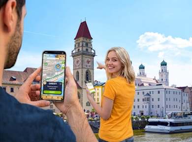 Selbstgeführte digitale Schnitzeljagd in Passau