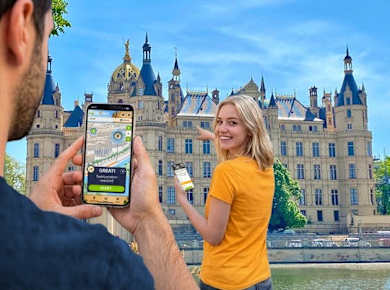 Selbstgeführte digitale Schnitzeljagd in Schwerin