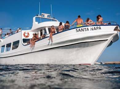 Ayia Napa sunset 70s and 80s disco boat party – from Protaras hotels