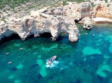 Geführte Bootstour bei Sonnenuntergang zur Benagil-Höhle