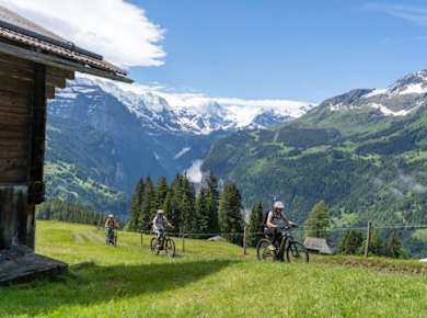 E-Bike tour from Lauterbrunnen to Isenfluh
