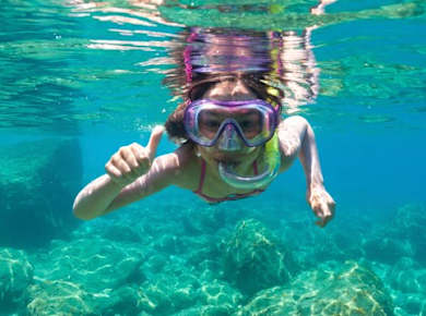Menorca Binibeca three-hour boat tour snorkel safari