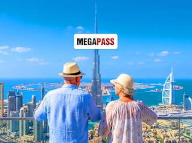 Dubai premium pass with 5 attractions and audio guide