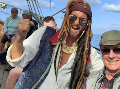 Whale-watching pirate boat tour in Tenerife from Los Cristianos