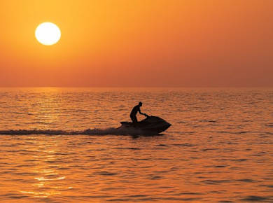 Sunset jet ski guided tour to Lérins Islands