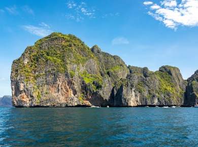 Full-day Phi Phi Islands with sunset by power catamaran from Khao Lak