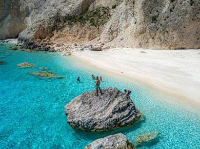 Glass-bottom boat tour of southern Zante’s highlights with optional transfer