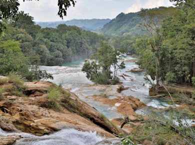 Tour zu den Wasserfällen von Agua Azul und Misol-Ha ohne Tourguide ab San Cristóbal
