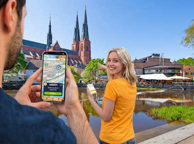 Digitale Schnitzeljagd auf eigene Faust in Uppsala