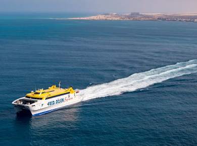 One way ferry ticket with Fred Olsen to Lanzarote