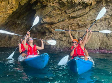 Kayak and snorkel trip from Ibiza’s Es Figueral Beach