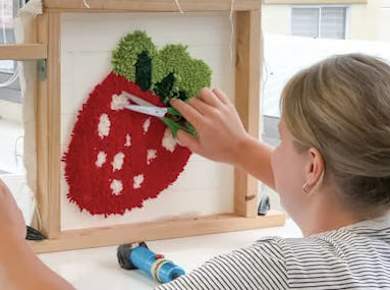 Workshop zum Teppich-Tufting in Ho-Chi-Minh-Stadt