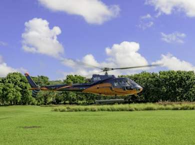 Rundflug mit dem Hubschrauber über Mauritius ab dem internationalen Flughafen