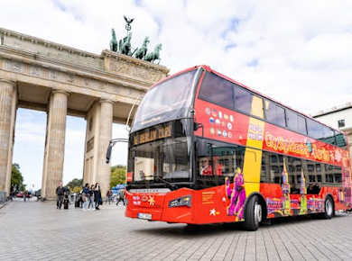 Klassische Sightseeing-Route durch Berlin mit Hop-on-Hop-off-Bus