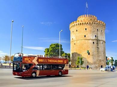 Hop-on-Hop-off-Bustour durch Thessaloniki mit 24- oder 48-Stunden-Ticket