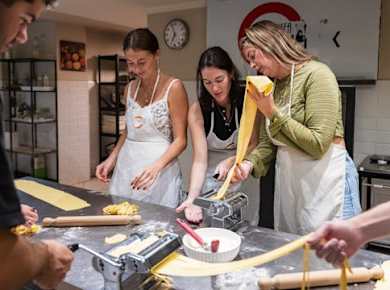 Toskanischer Kochkurs mit Abendessen im historischen Zentrum von Florenz