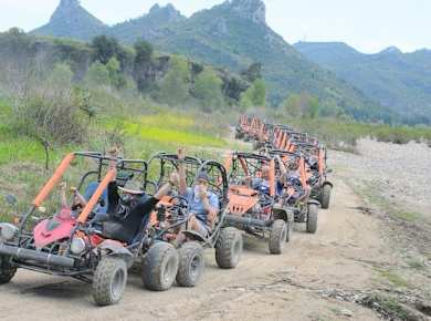 Buggy safari and rafting experience in Beşkonan Köprülü canyon