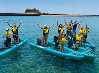 Kajaktour mit Tretantrieb in Arrecife mit optionalem Schnorcheln