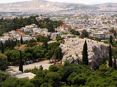 Athen, Areopag Felsen