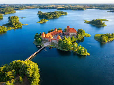 Litauen, Wasserburg Trakai im Bezirk Vilnius