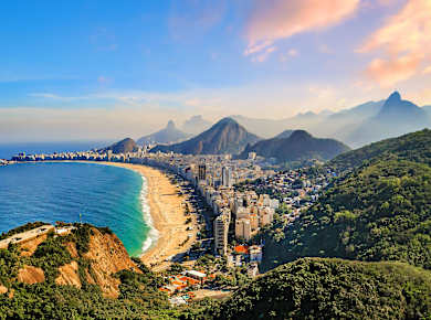 Copacabana Beach und Ipanema Beach