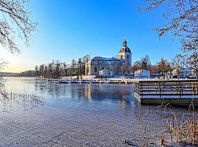 Filipstad, Filipstad-Kirche und Daglosen See