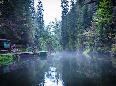 Hrensko, Edmundsklamm oder Wilde Klamm (Divoka souteska)