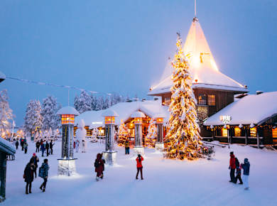 Rovaniemi, Polarkreis, Weihnachtsdorf