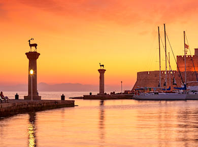 Rhodos-Stadt, Mandraki-Hafen