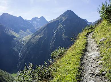 Pitztal, Abstieg von der Rüsselsheimer Hütte