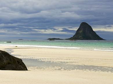 Vesterålen, Strand in Bleik Andoya