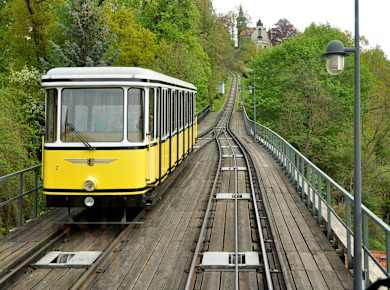 Ausweichstelle der Standseilbahn Dresden