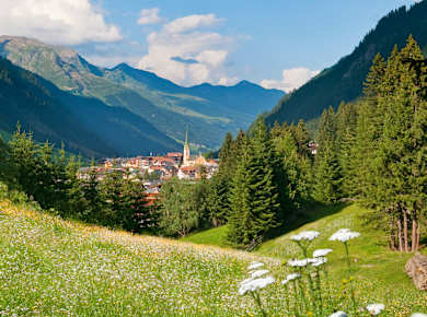 Ischgl-Paznaun, Blick auf Ischgl