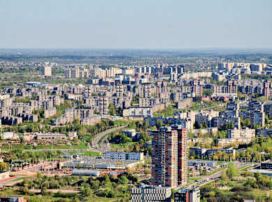 Litauen, Justiniškės, Stadtteil von Vilnius