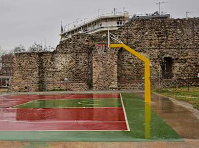 Komotini, Byzantinische Stadtmauer