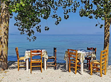 Kouspades (Insel Korfu), Strandtavernen von Boukari