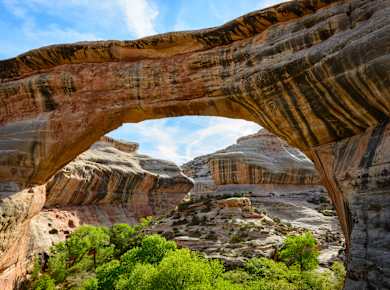 Lake Powell, UT, Natural Bridges National Monument
