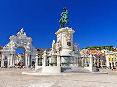 Lissabon, Reiterstatue José I.