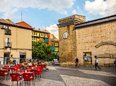 Madrid, Lavapiés, Corrala Platz
