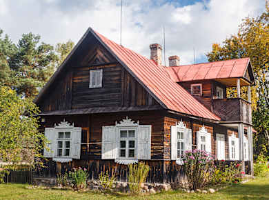 Litauen, Marcinkonys, Dorf in der Gemeinde Varėna