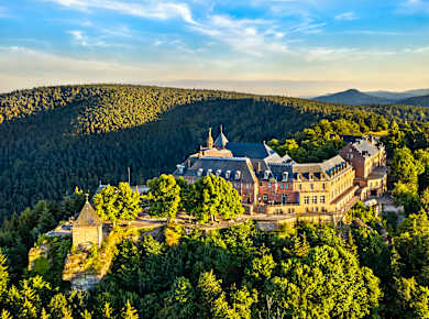 Die Abtei Mont Sainte-Odile in den Vogesen