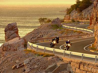 Küstenstrasse, Jadranska Magistrala mit dem Motorrad