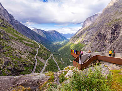 Aussichtspunkt an der Trollstigen-Passstraße
