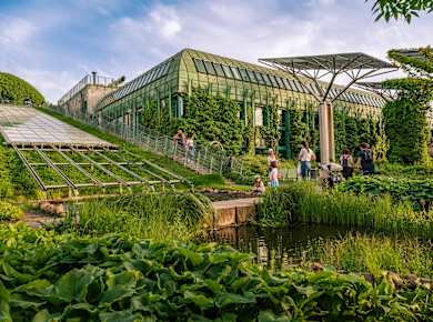Warschau, Dachgarten Bibliothek Universität Warschau