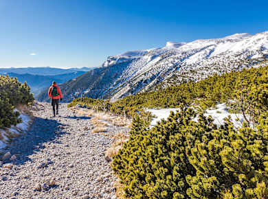 Wiener Alpen, Wanderweg im Rax-Massiv