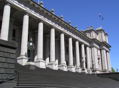 Victoria Parliament Melbourne (Colonnades & Stairs)